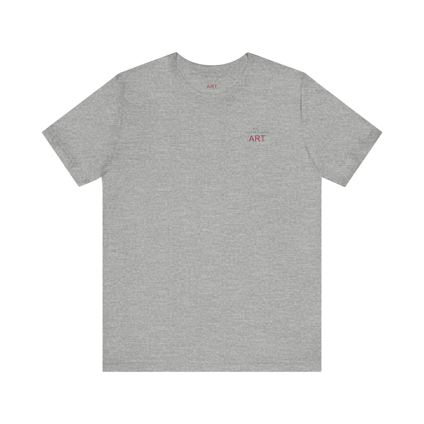 Unisex Jersey Short Sleeve Tee - Motiv: Front Logo & Rückseite Giselle H 48,42 cm, N-Label