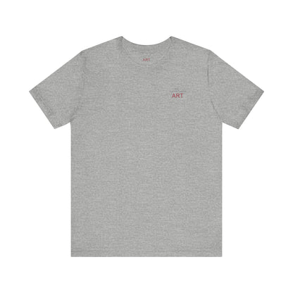 Unisex Jersey Short Sleeve Tee - Motiv: Front Logo & Rückseite Giselle H 48,42 cm, N-Label