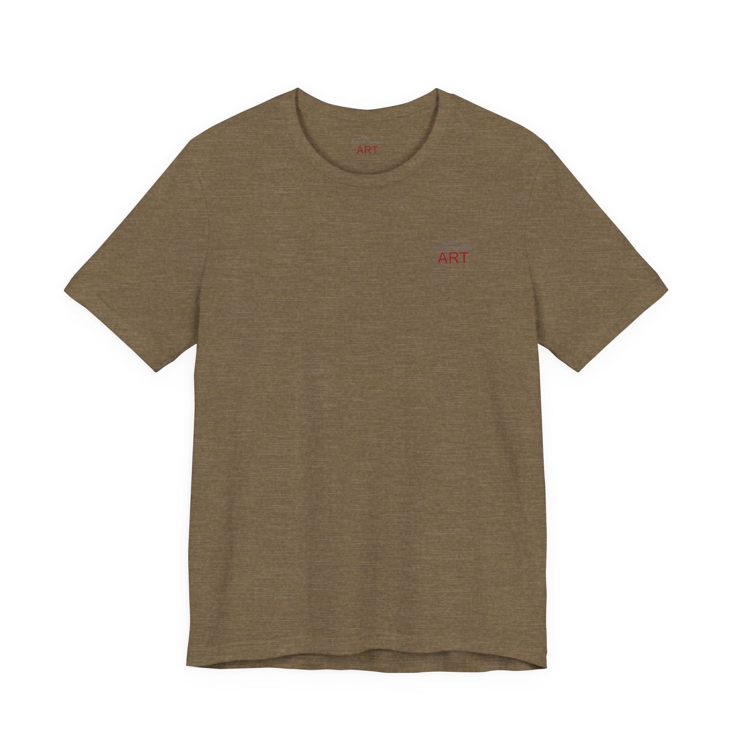 Unisex Jersey Short Sleeve Tee - Motiv: Front Logo & Rückseite Giselle H 48,42 cm, N-Label