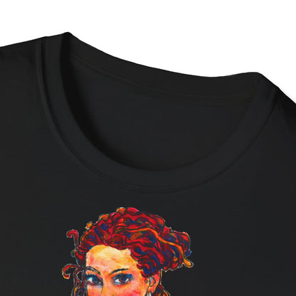 Unisex Softstyle T-Shirt - Motiv: Front Lea, H 49 cm