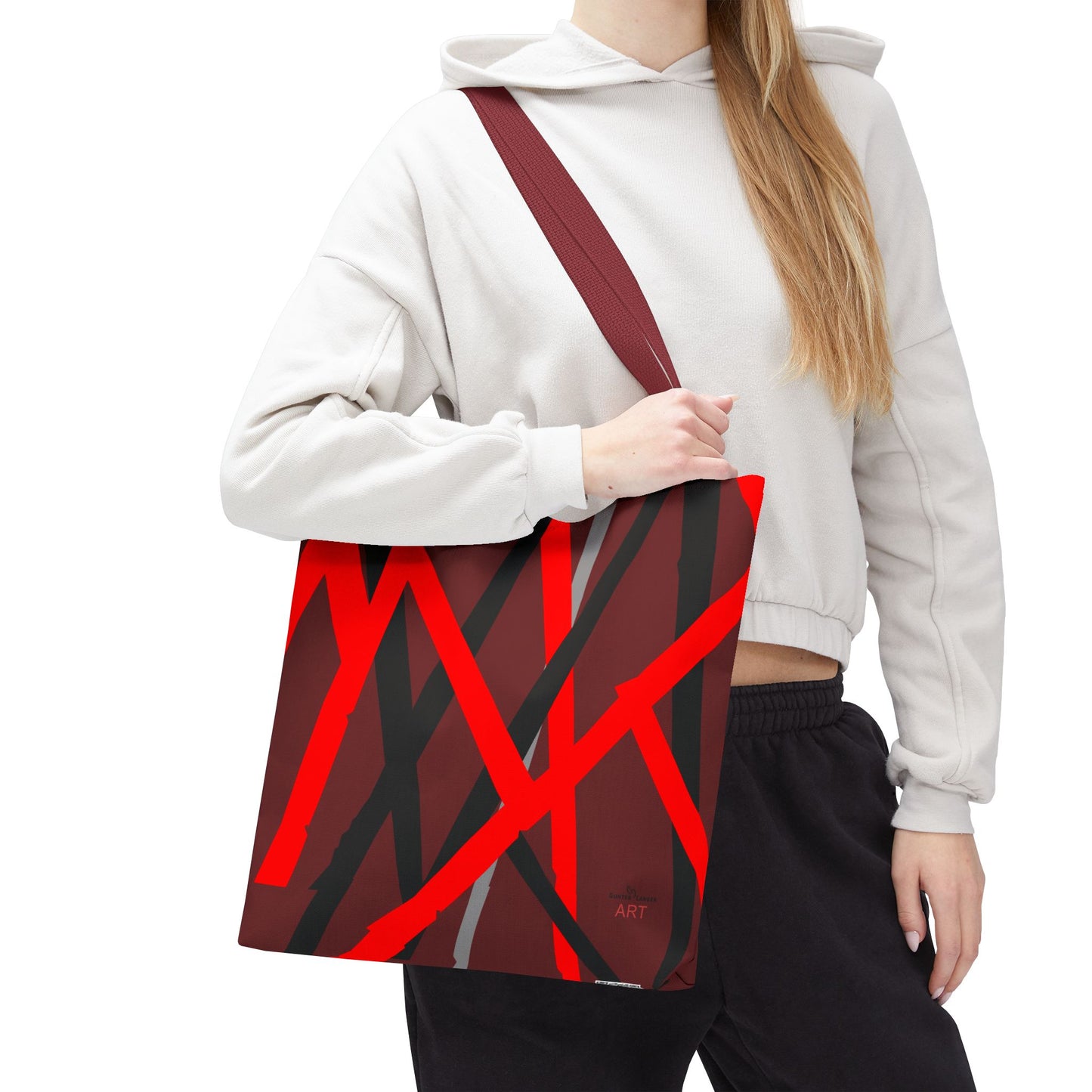 Tote Bag (AOP) - Motiv: Mikado, Rot