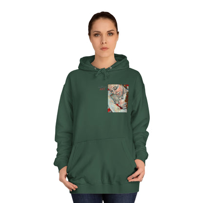 Unisex College Hoodie - Motiv: Front Nähe & Rückseite Nähe (gerahmt)
