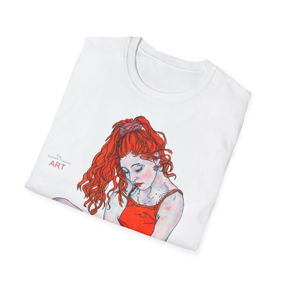 Unisex Softstyle T-Shirt - Motiv: Front Julia,  H 46 cm