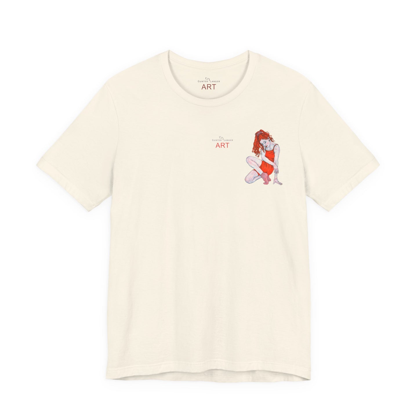 Unisex Jersey Short Sleeve Tee - Motiv: Front Julia, H12,5 cm