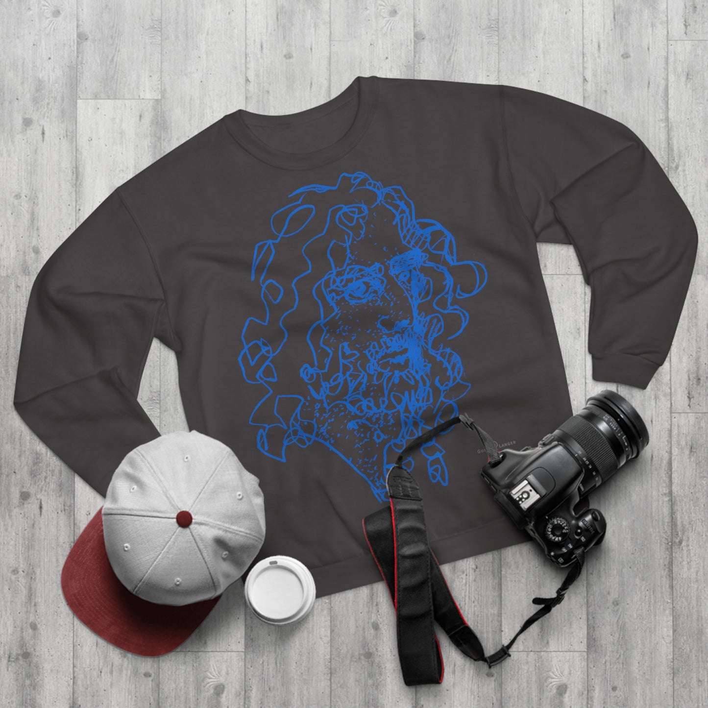Unisex Crew Neck Sweatshirt (EU) - Motiv Montenegro (blau) & Montenegro (rot)