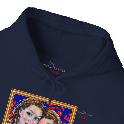 Unisex Heavy Blend™ Hooded Sweatshirt - Motiv: Front "Freundinnen" H 17,5 cm