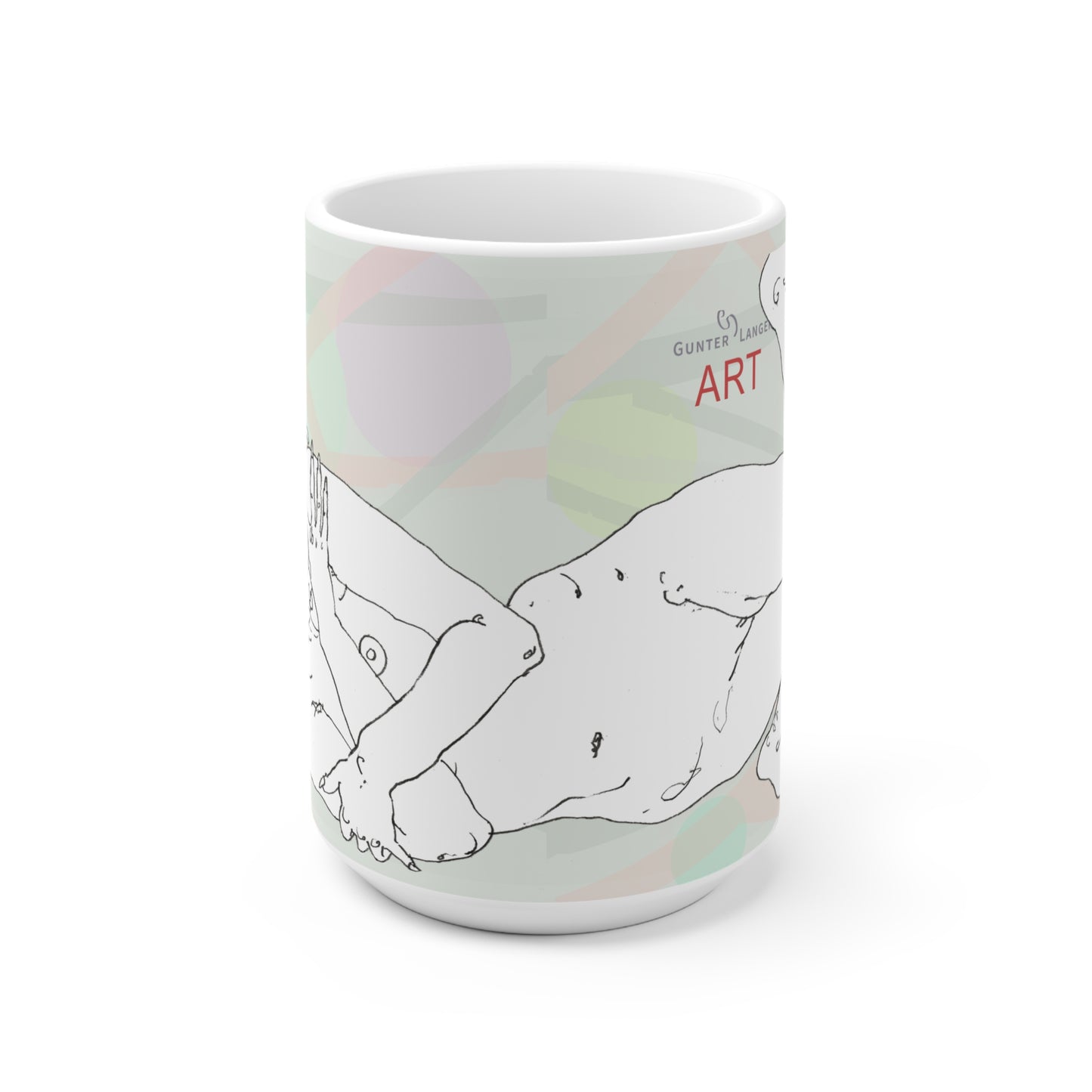Ceramic Mug (EU) - Motiv: Leonie, Mikado, Farbkreise