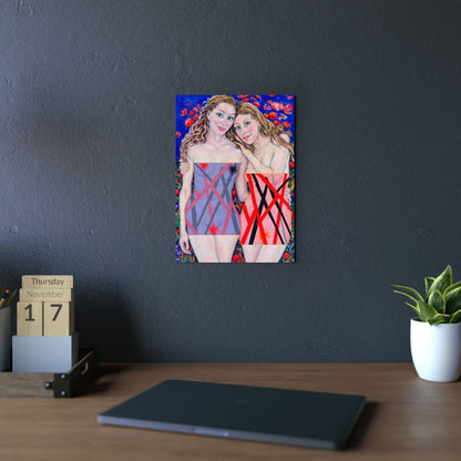 Aluminum Composite Panels - Motiv: "Freundinnen" bis H 59 cm