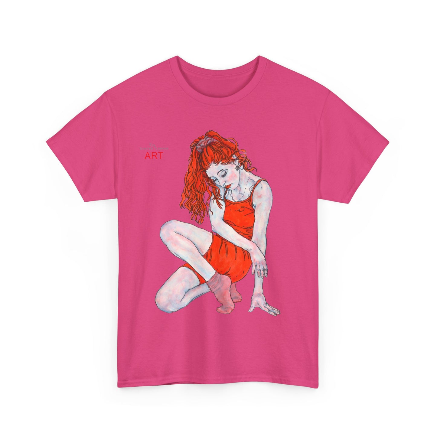 Unisex Heavy Cotton Tee - Motiv: Front Julia, H 41 cm