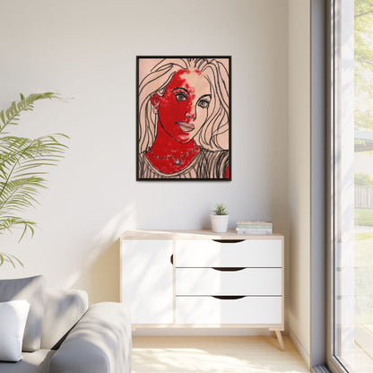 Matte Canvas, Framed (Multi-color) - Motiv: Christina, H 91,4 cm bis 152,4 cm
