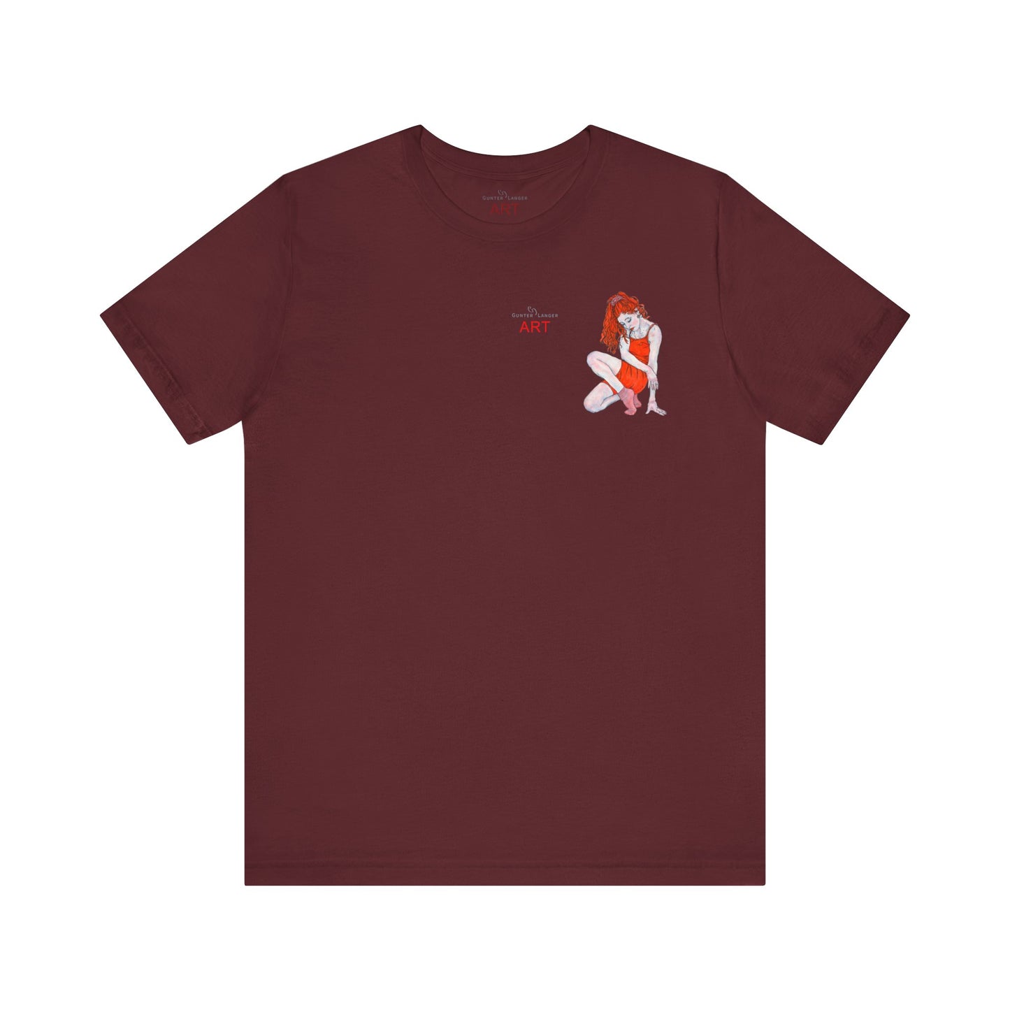 Unisex Jersey Short Sleeve Tee - Motiv: Front Julia, H12,5 cm