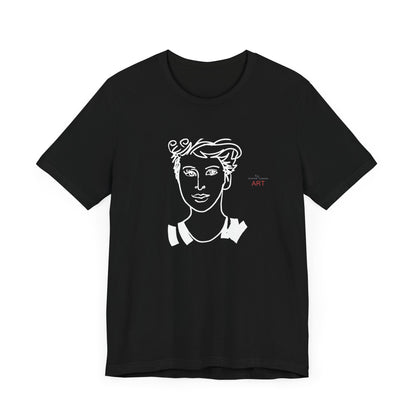 Unisex Jersey Short Sleeve Tee Shirt - Motiv: Front Lars,  H 24,5 cm