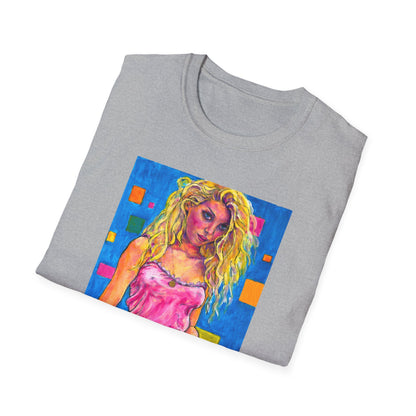 Unisex Softstyle T-Shirt - Motiv: Front Maria,  H 33cm