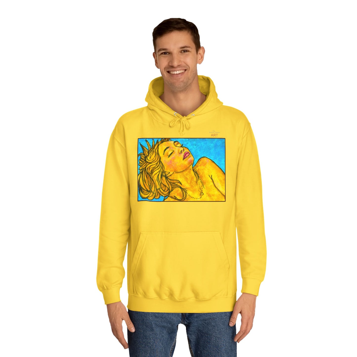 Unisex College Hoodie - Motiv: Front Fine, H 24,0 cm