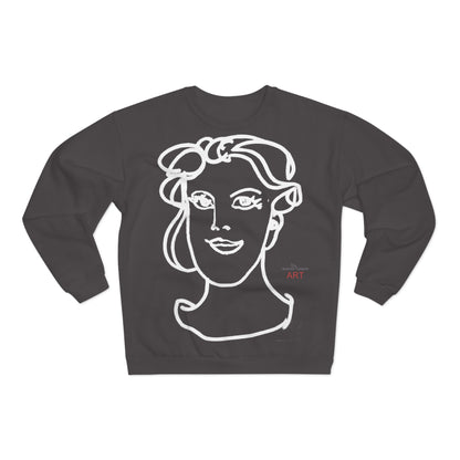 Unisex Crew Neck Sweatshirt (EU) - Motiv: Front Gia & Rückseite Gia (weiß)