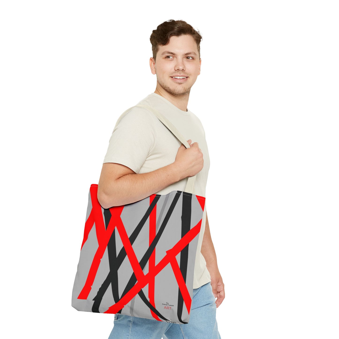 Tote Bag (AOP) - Motiv: Mikado, Grau