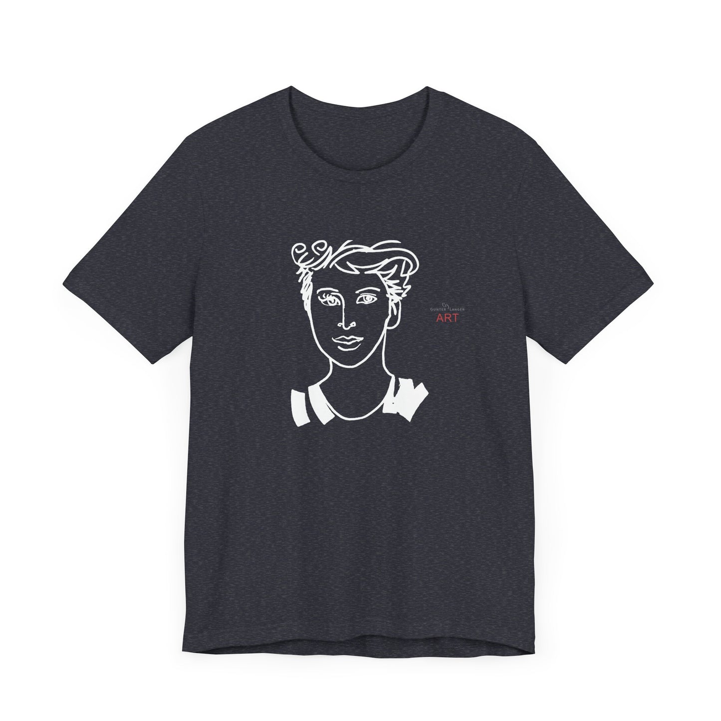 Unisex Jersey Short Sleeve Tee Shirt - Motiv: Front Lars,  H 24,5 cm