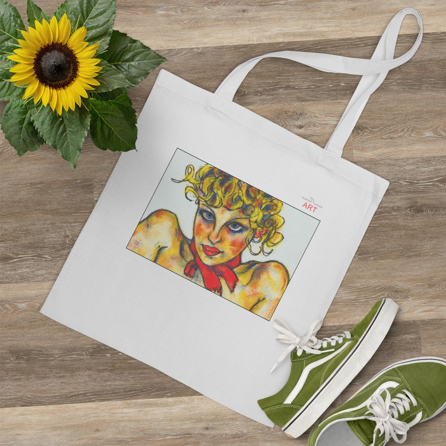 Tote Bag - Motiv: Ina, einseitig bedruckt, H 18 cm
