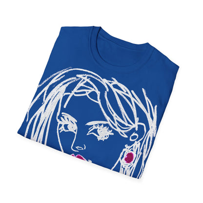 Unisex Softstyle T-Shirt - Motiv: Front Raja, H 49cm sw