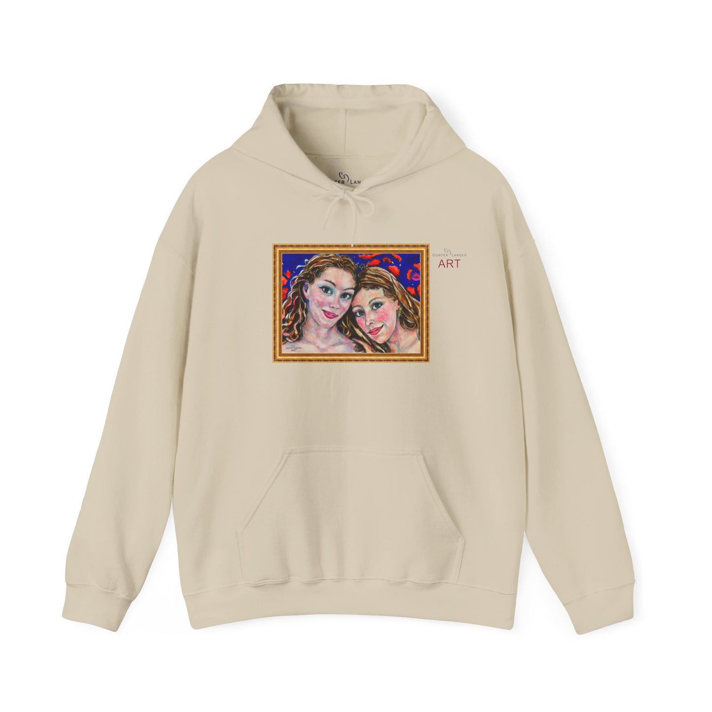Unisex Heavy Blend™ Hooded Sweatshirt - Motiv: Front "Freundinnen" H 17,5 cm