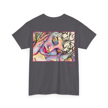 Unisex Heavy Cotton Tee - Motiv:  Motiv: Front Mara, H 9 cm & Rückseite Mara, H 27 cm