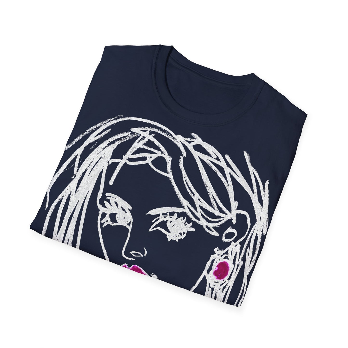 Unisex Softstyle T-Shirt - Motiv: Front Raja, H 49cm sw