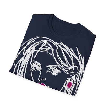 Unisex Softstyle T-Shirt - Motiv: Front Raja, H 49cm sw