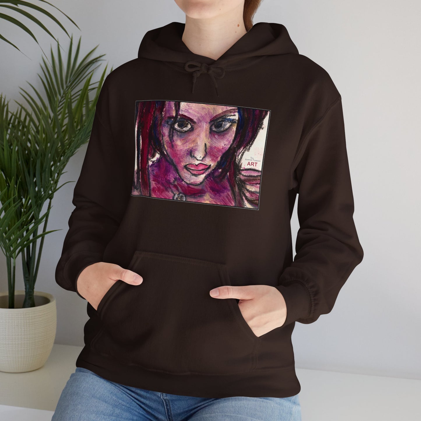 Unisex Heavy Blend™ Hooded Sweatshirt - Motiv Frontseite "Lola", H 19 cm