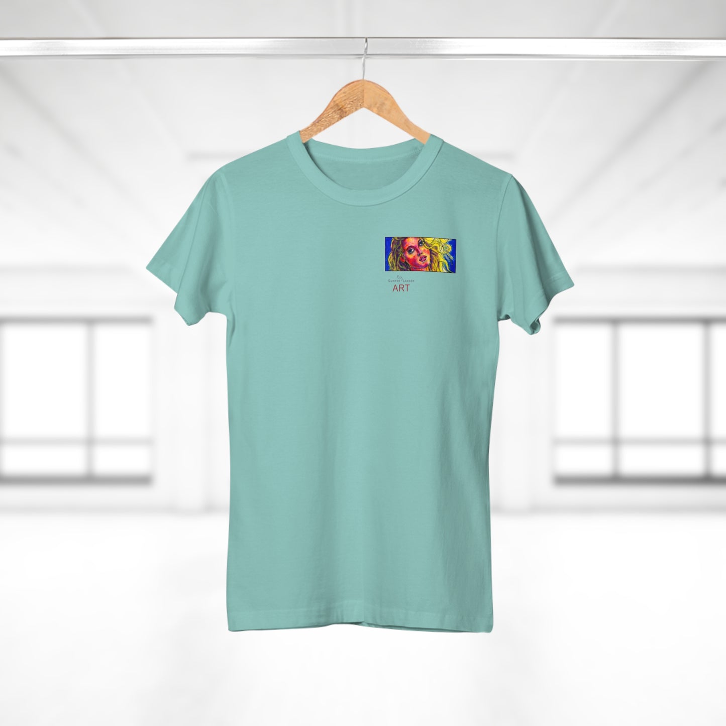 Single Jersey Women's T-shirt - hell - Motiv: Mascha, H 5 cm