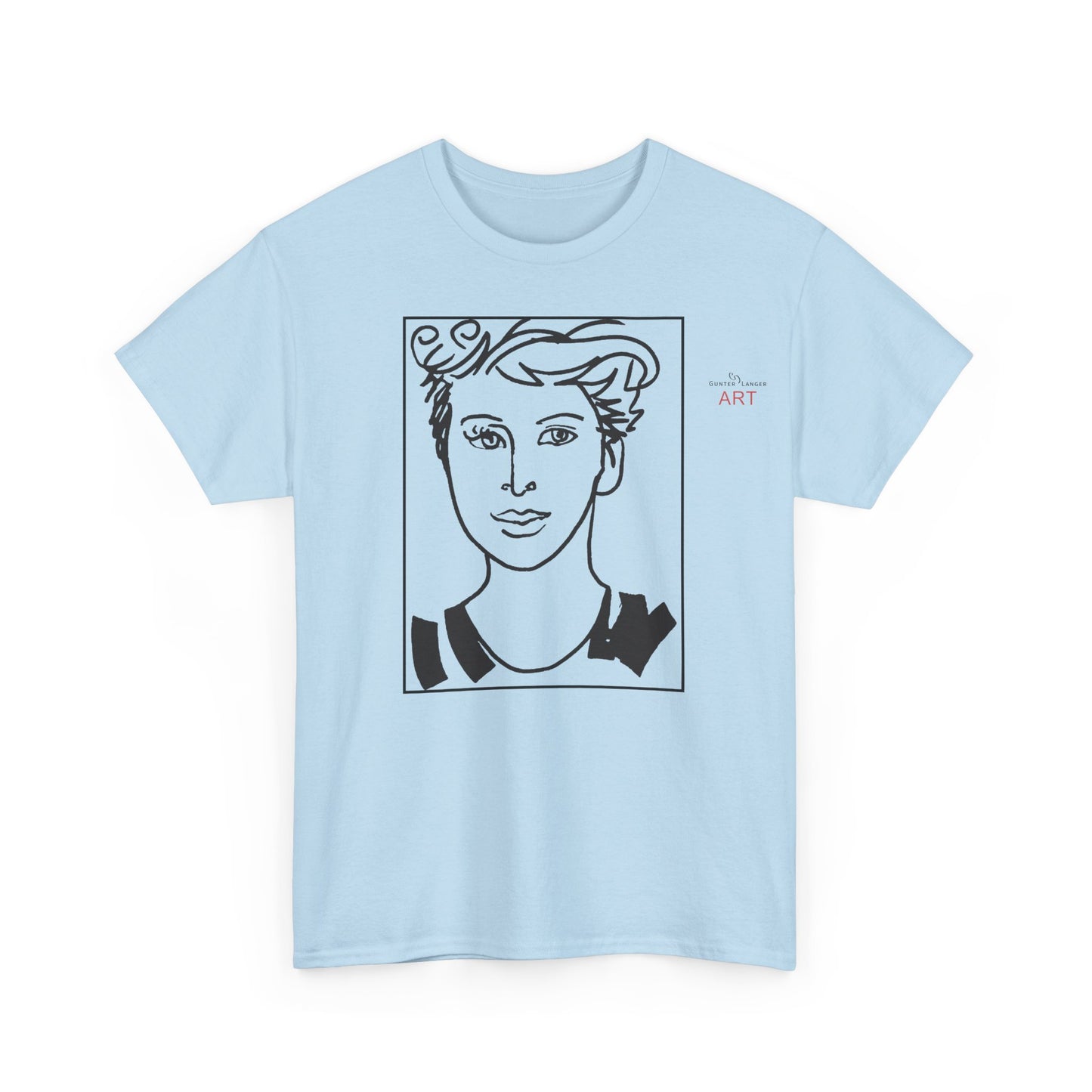 Unisex Heavy Cotton Tee  - Motiv: Front Lars, Kasten, H 33 cm