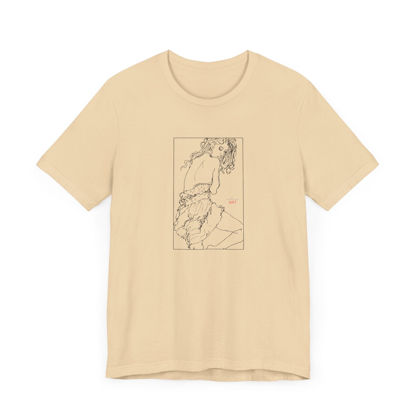 Unisex Jersey Short Sleeve Tee - Motiv: Front Giselle, im Kasten H 25 cm