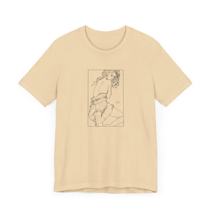 Unisex Jersey Short Sleeve Tee - Motiv: Front Giselle, im Kasten H 25 cm