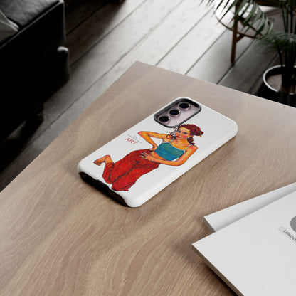 Tough Cases - Google Pixel - Samsung Galaxy - Motiv: Lea, Weiß