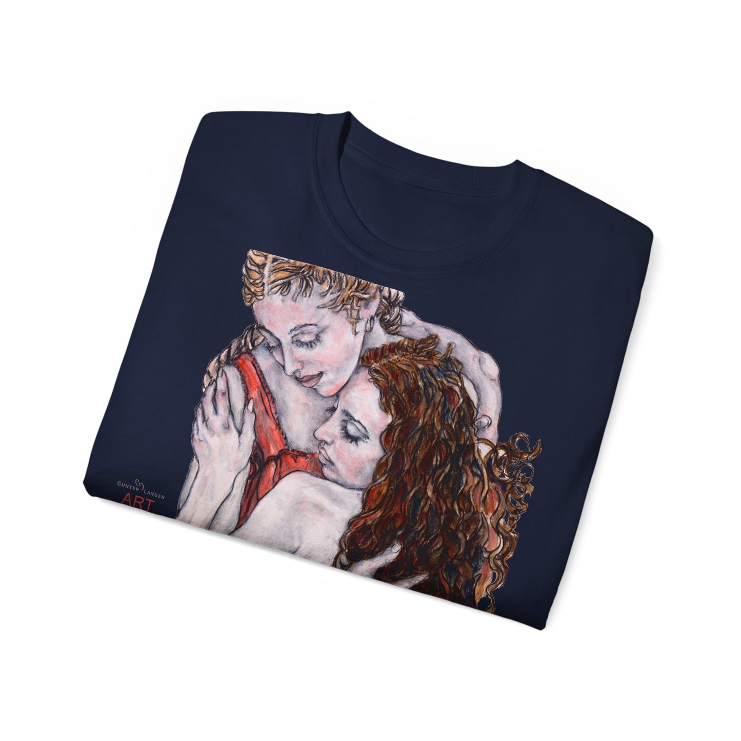 Unisex Ultra Cotton Tee - Mutter und Tochter, Front Bei dir, H 49 cm