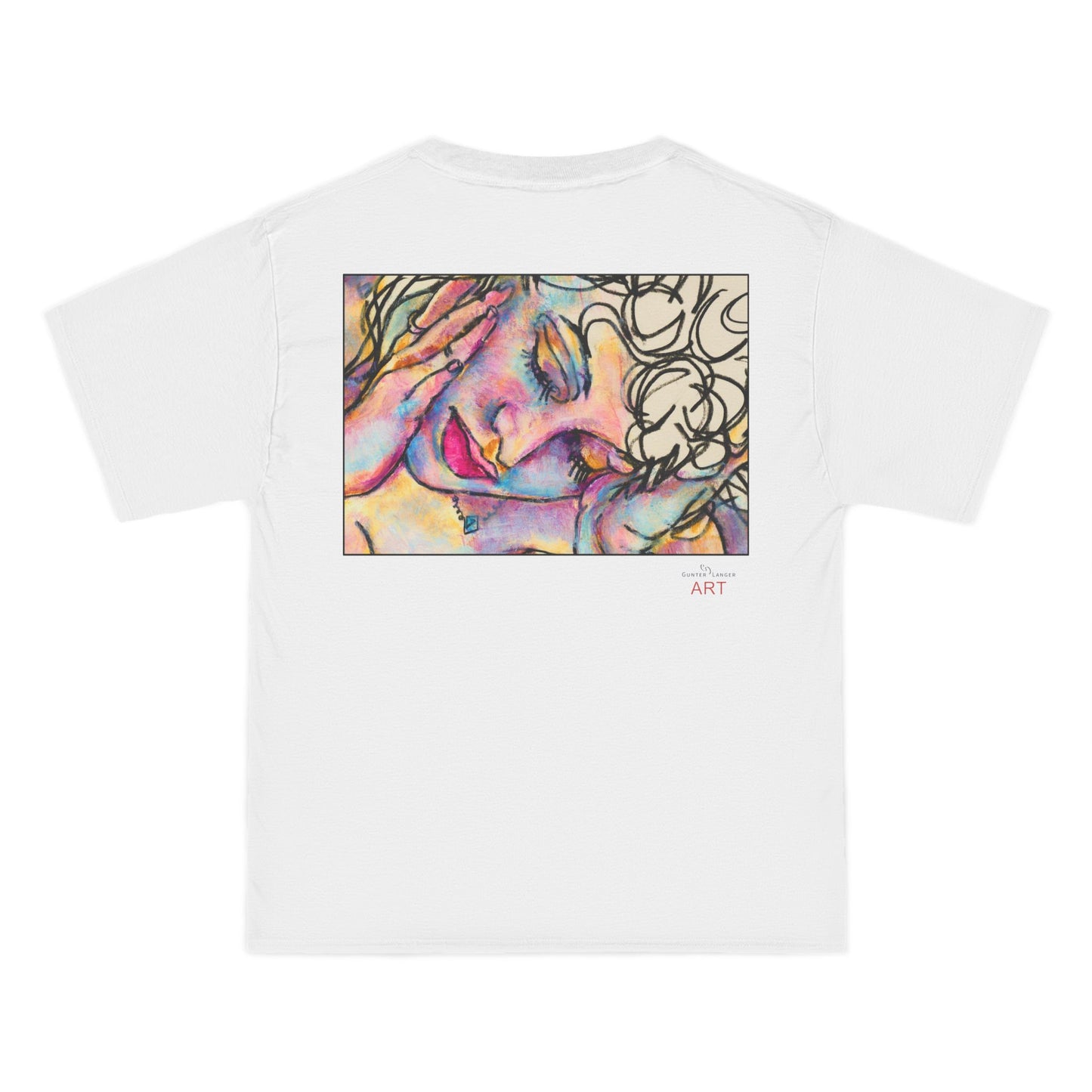 Beefy-T®  Short-Sleeve T-Shirt - Motiv: Front Mara, H 20 cm & Rückseite Mara, H 26 cm