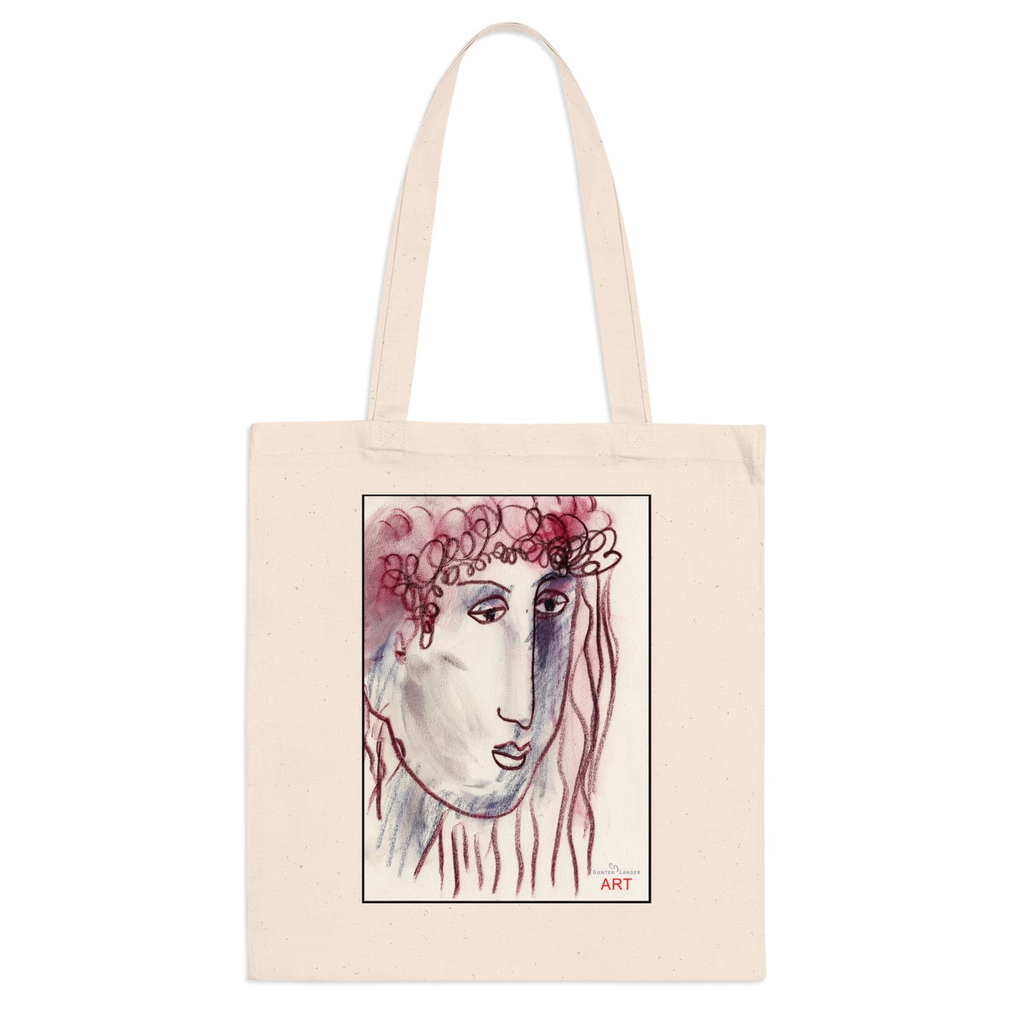 Tote Bag - Motiv: Mona, einseitig bedruckt, H30,5 cm