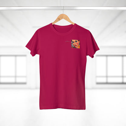 Single Jersey Women's T-shirt - Motiv: Lea, H 7 cm
