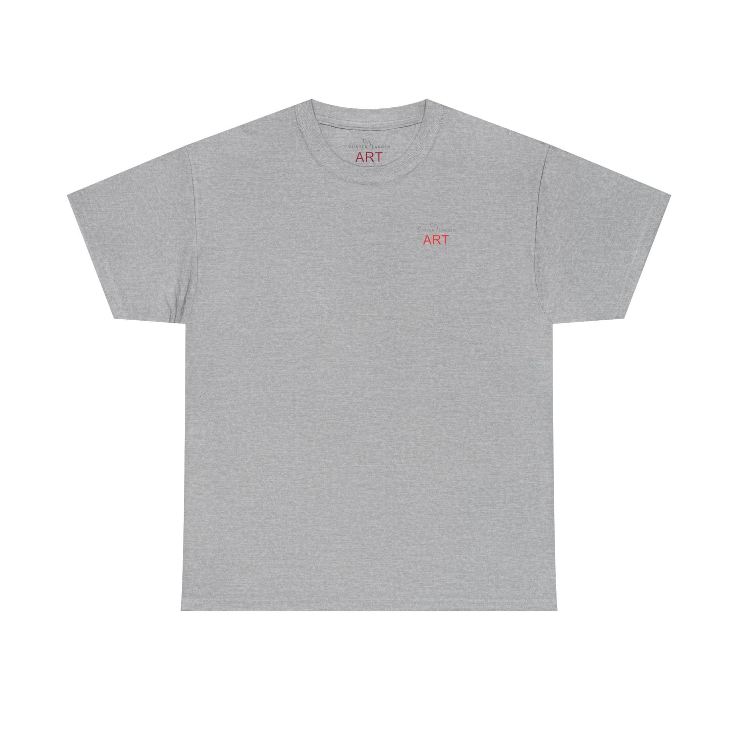 Unisex Heavy Cotton Tee - Motiv: Front Logo & Rückseite Lina, Neck Label