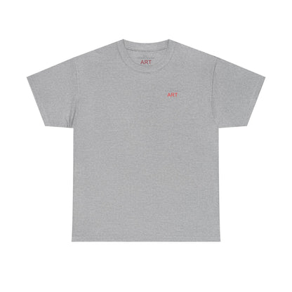 Unisex Heavy Cotton Tee - Motiv: Front Logo & Rückseite Lina, Neck Label