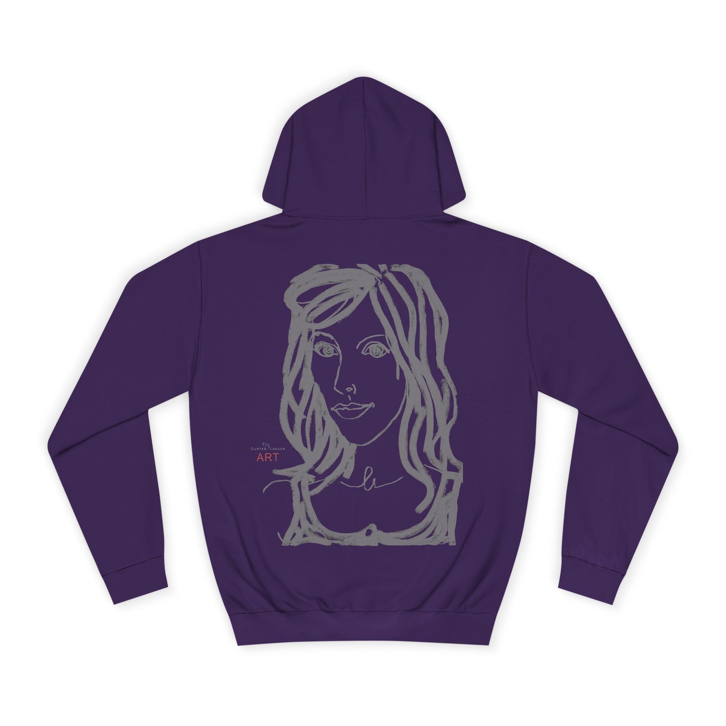 Unisex College Hoodie - Motiv: Esther grau klein & Esthe grau 2.2