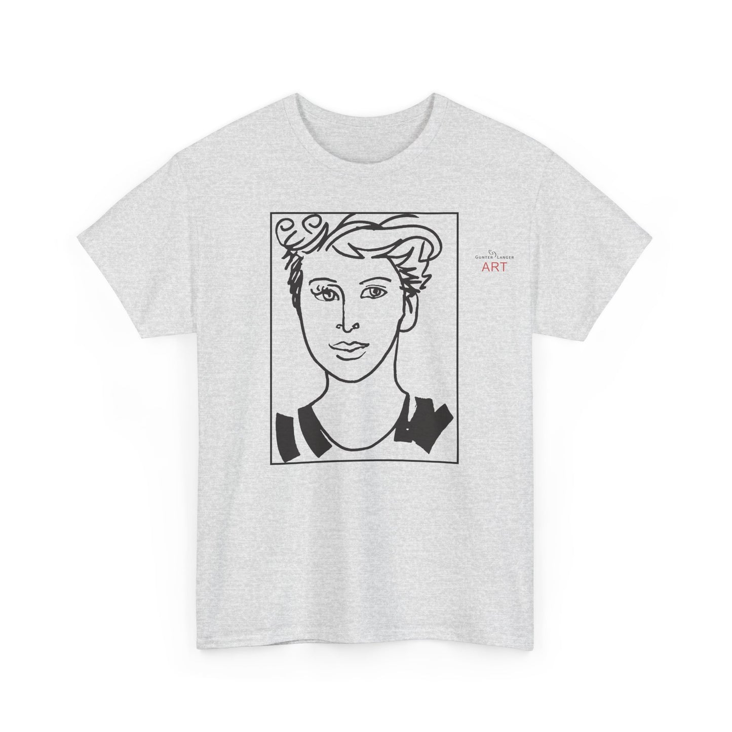 Unisex Heavy Cotton Tee  - Motiv: Front Lars, Kasten, H 33 cm