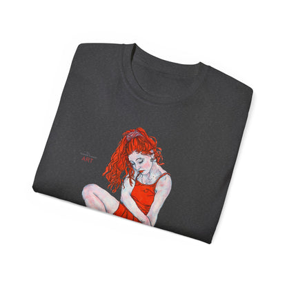 Unisex Ultra Cotton Tee - Motiv: Front Julia,  H 33,5 cm