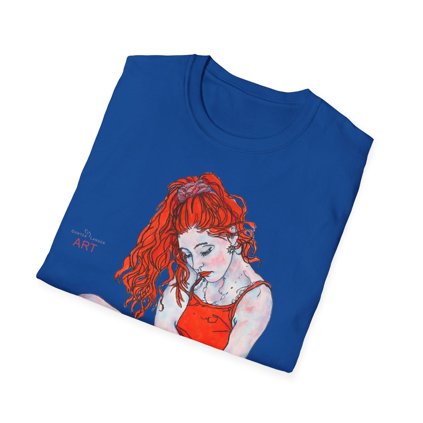 Unisex Softstyle T-Shirt - Motiv: Front Julia,  H 46 cm