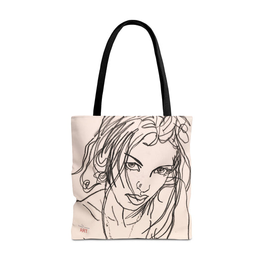Tote Bag (AOP) - Motiv:  Front Rosalie & Rückseite Bea