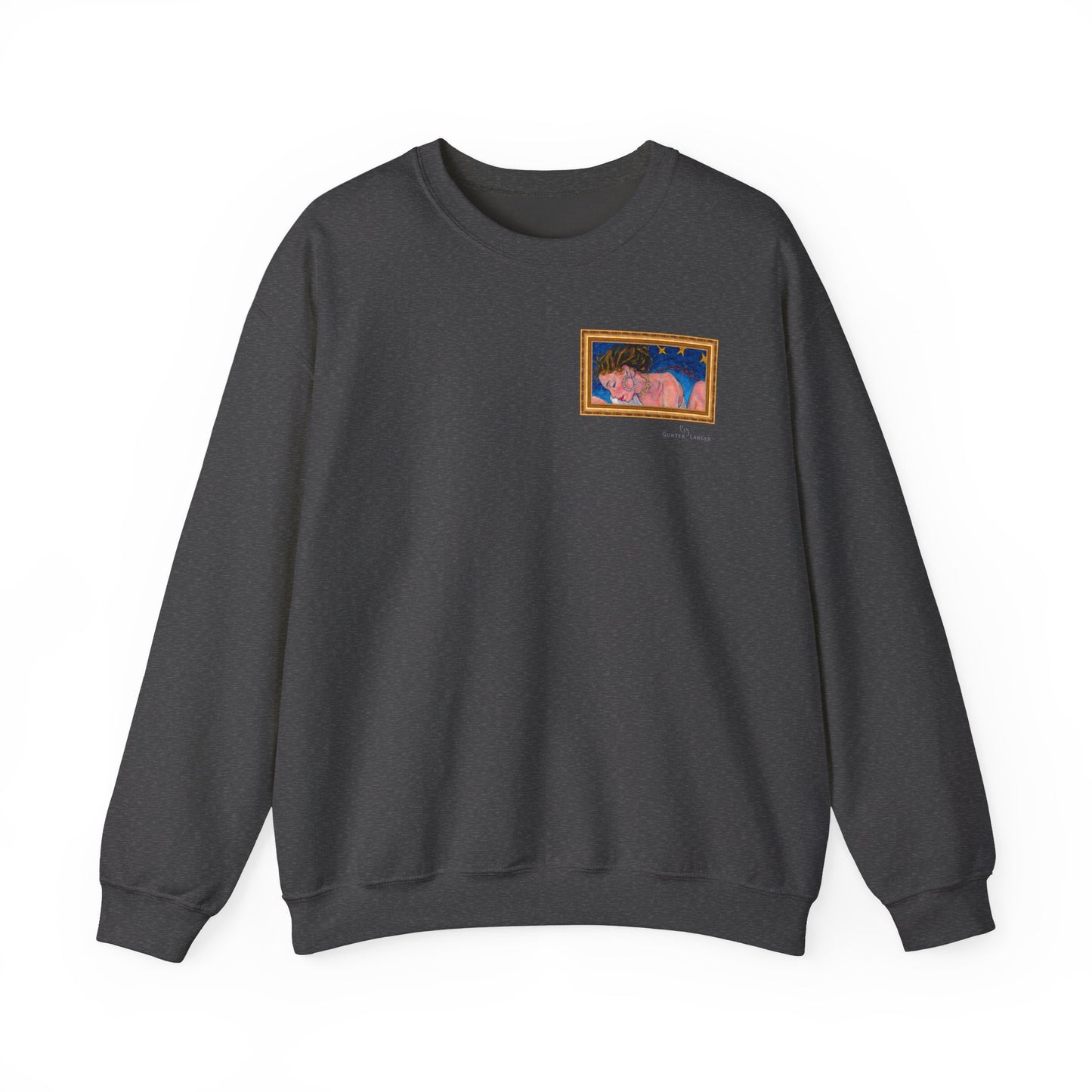 Unisex Heavy Blend™ Crewneck Sweatshirt - Motiv: Front Alva (Ausschnitt) &  Rückseite Alva