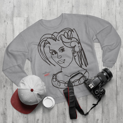 Copy of Unisex Crew Neck Sweatshirt (EU) - Motiv: Front Magda und Rückseite Magda, H 59 cm