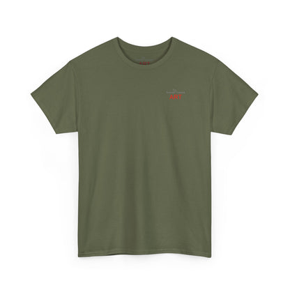 Unisex Heavy Cotton Tee - Motiv: Front Logo & Rückseite Lina, Neck Label