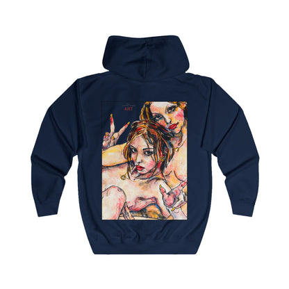 Unisex Full Zip Hoodie - Motiv: Front Camillal (klein) & Rückseite Camilla / Leni