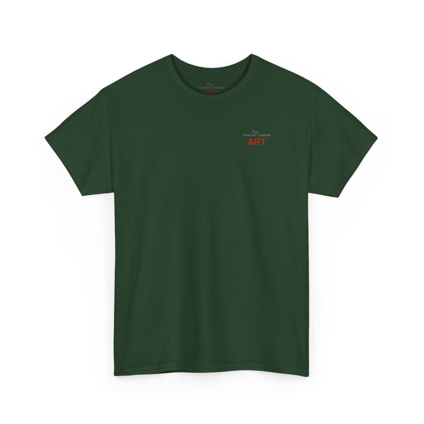 Unisex Heavy Cotton Tee - Motiv: Front Logo & Rückseite Lina, Neck Label