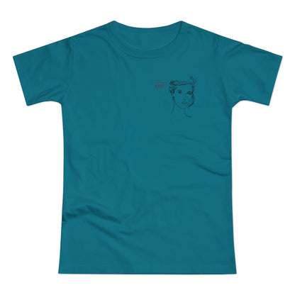 Single Jersey Women's T-shirt - hell - Motiv: Helena, H 11,5 cm